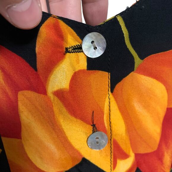 Vintage Floral Midi Dress Womens Size S - Picture 4 of 8